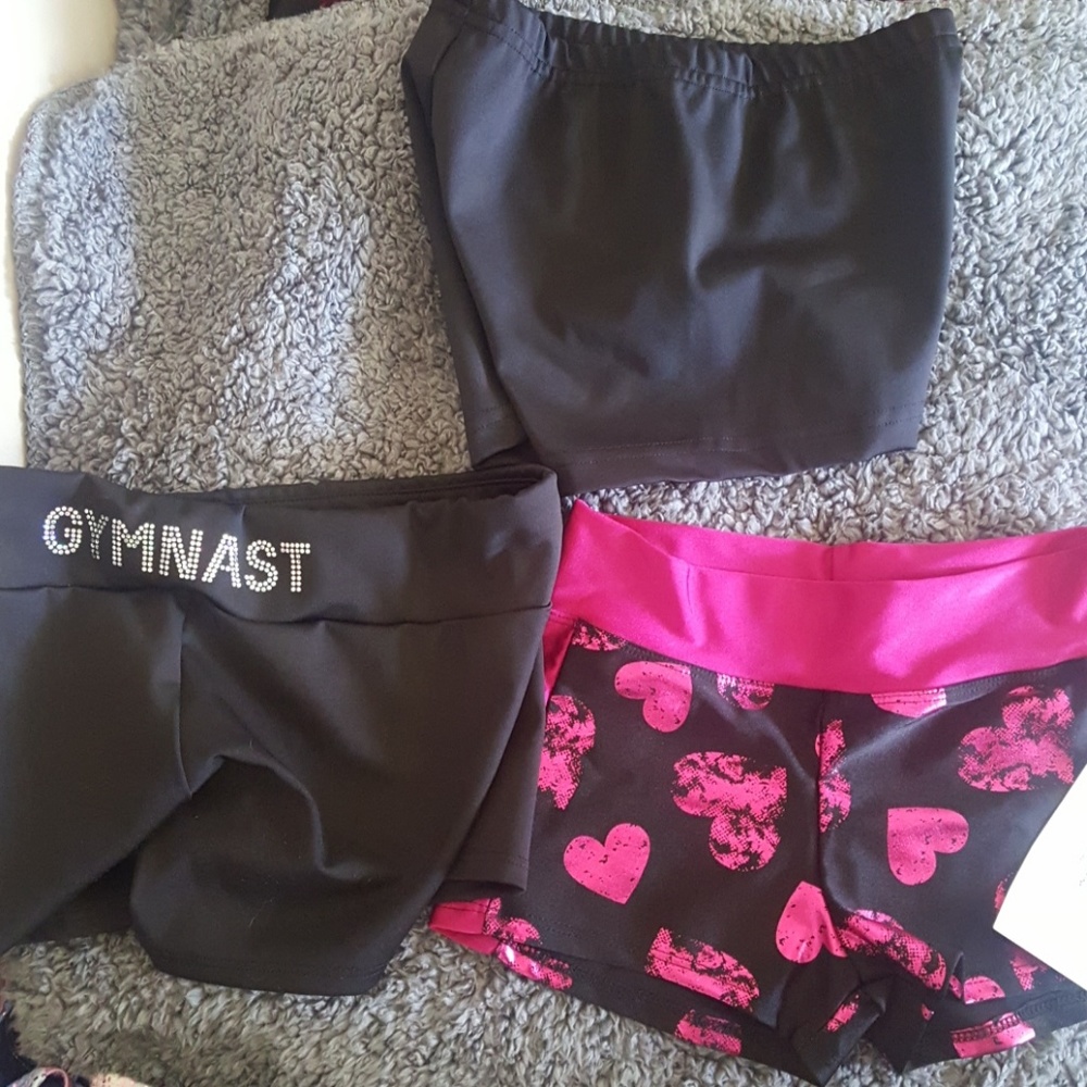 3 pairs of dance shorts